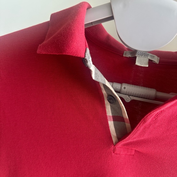 Burberry Red Polo in M size Men’s - Picture 3 of 6